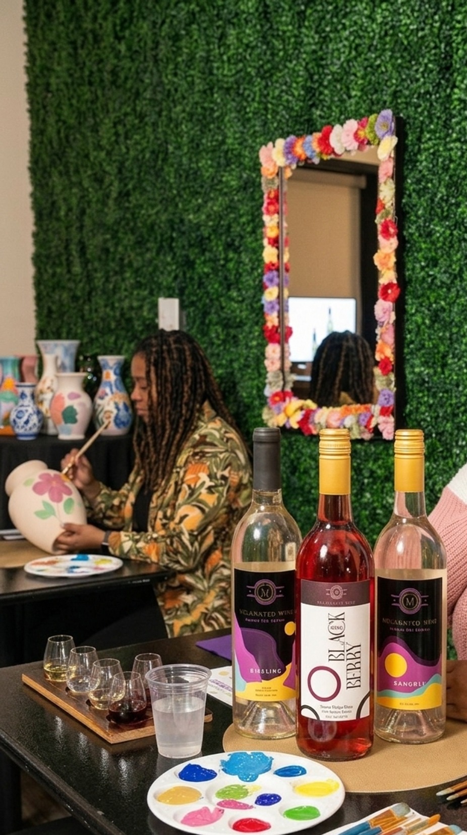 Sip & Paint: Vases in Bloom event photo