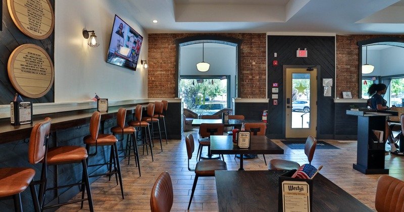 Interior, dining area