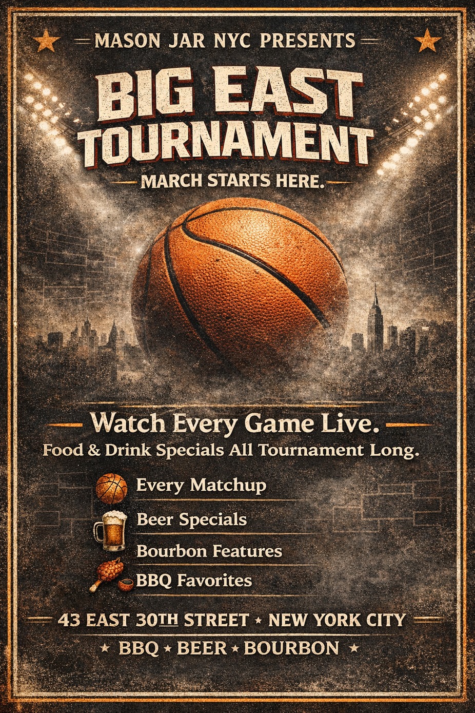 🏀 BIG EAST TOURNAMENT WATCH PARTY 🏀 event photo