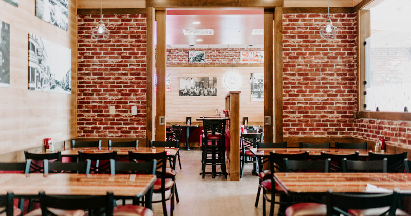 Interior, dining tables