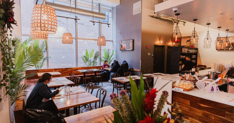 Interior, dining area