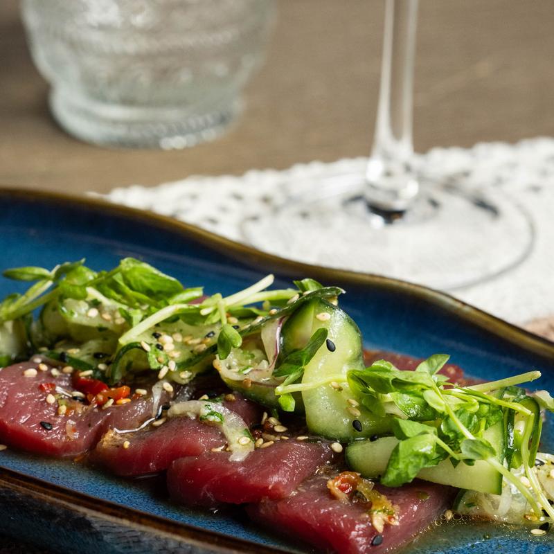 menu item 6 of 18, Sliced Tuna Crudo