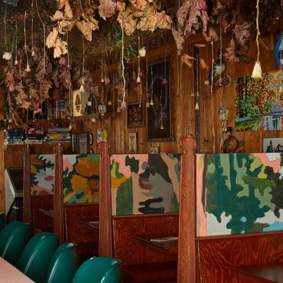 Dining area, private booths.