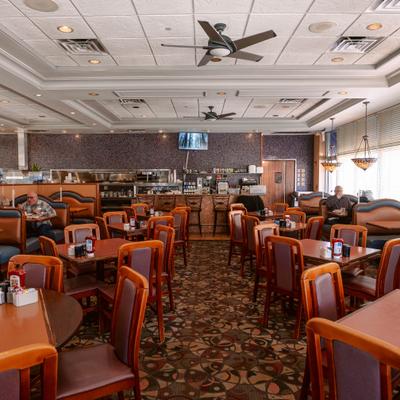 Interior, dining area.
