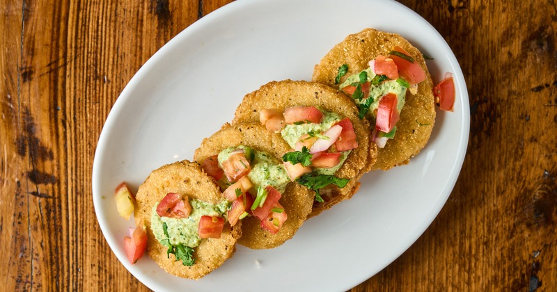 Fried Green Tomatoes, top view