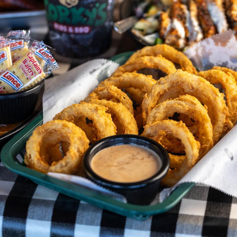 Basket of Onion Rings photo