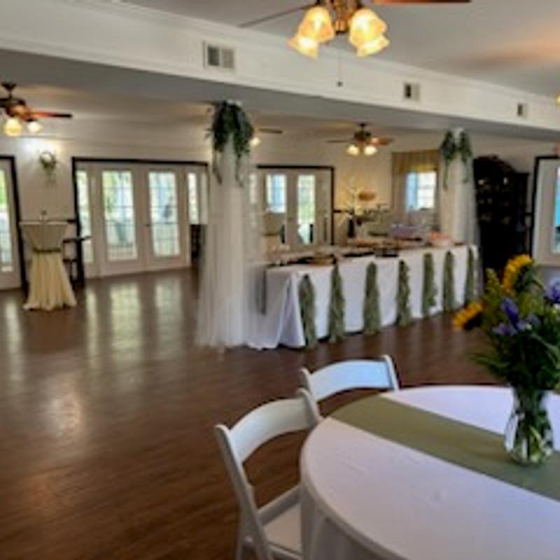 Interior, tables and chairs ready for guests