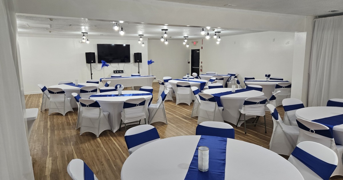 Interior space for an event