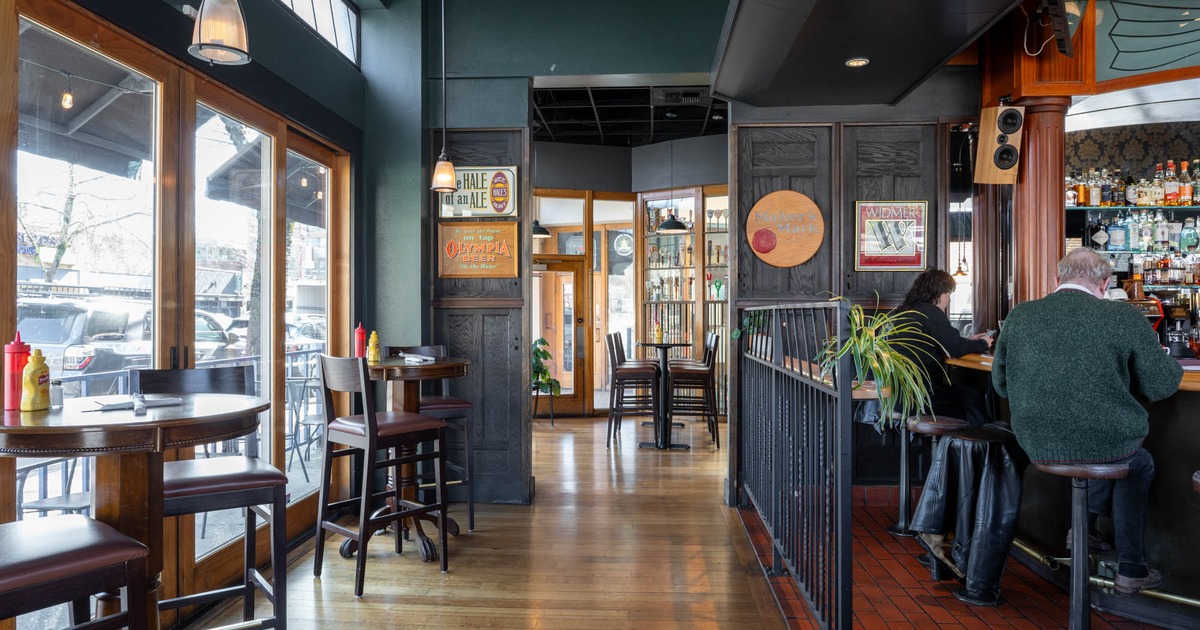 The interior of the restaurant