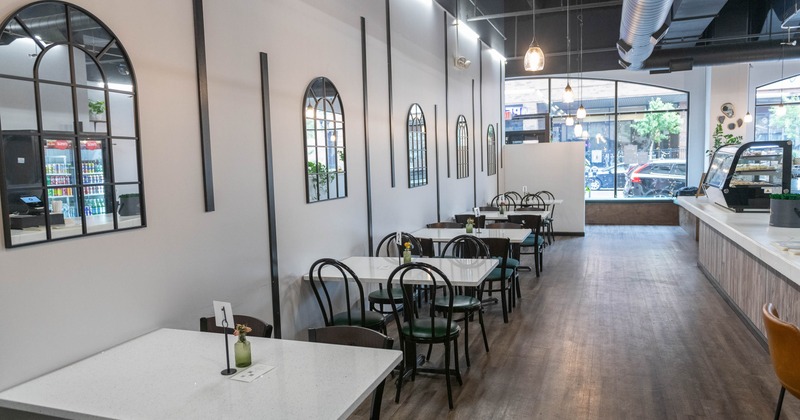 Interior, seating place near bar