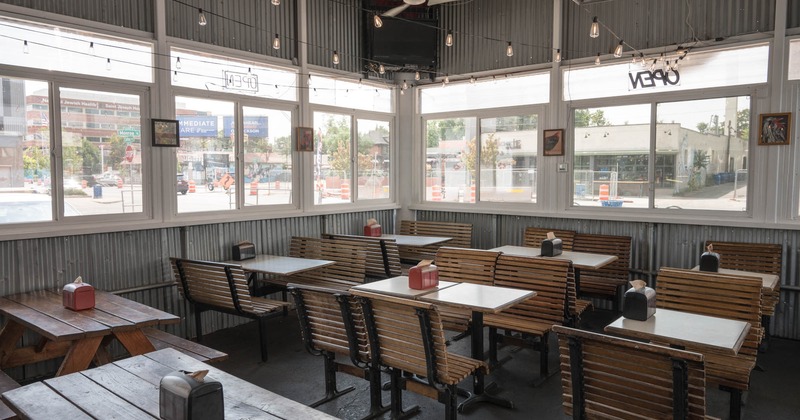 Interior seating space