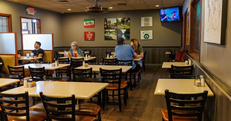 Interior, dining area