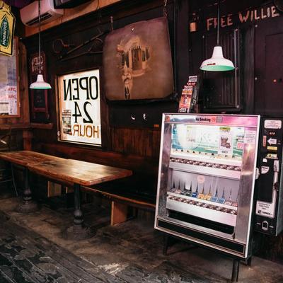 Interior, cigarette vending machine