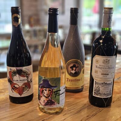 Four Bottles of Wine.