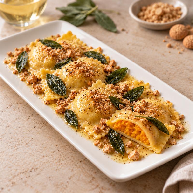 menu item 53 of 55, Ravioli di Zucca