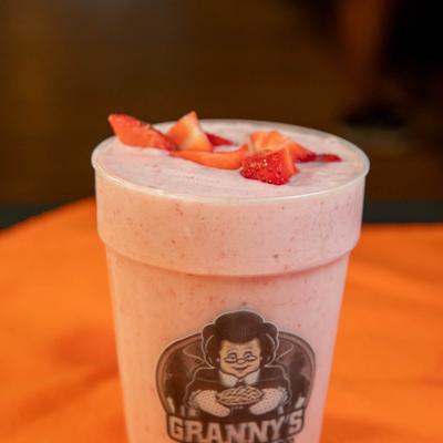 Strawberry smoothie.