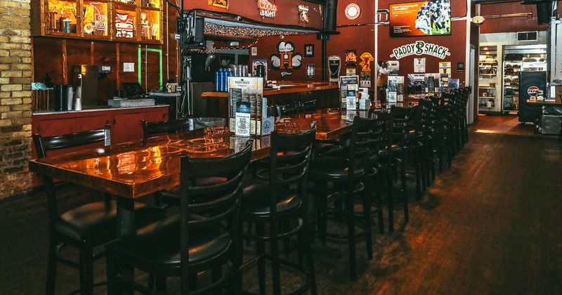 Interior, bar counter area