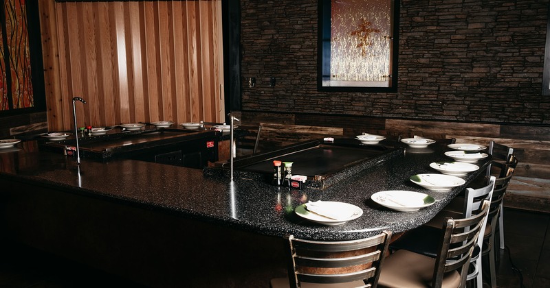 Interior, a teppanyaki table