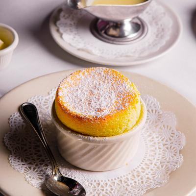 A served SOUFFLE.