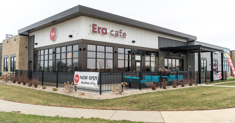 Exterior, wide view to restaurant