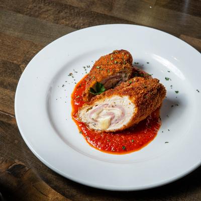 Chicken Cordon Bleu.