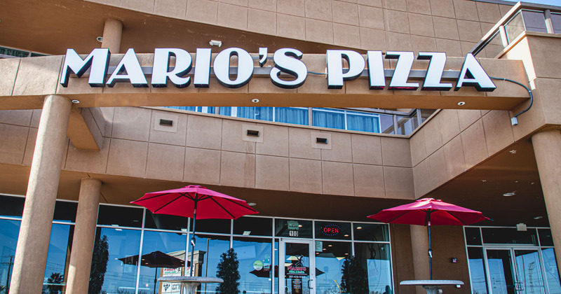 Mario's Pizza & Pasta sign