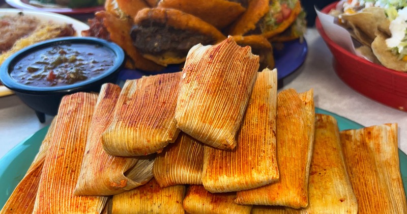 Tamales tower plate