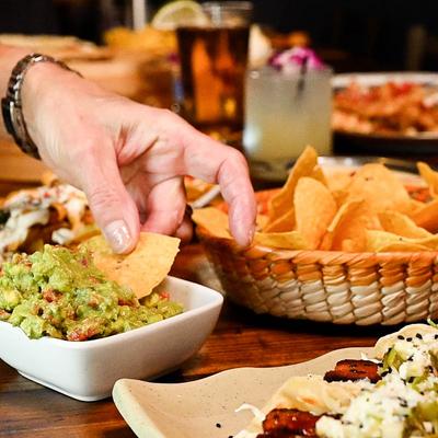 Guacamole and Chips at 13 Tacos and Taps.