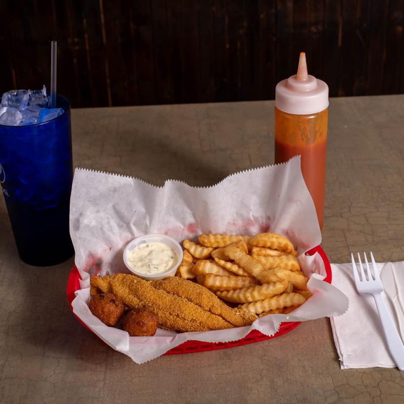 2 Pieces of Catfish, Fries, and 16oz Drink photo