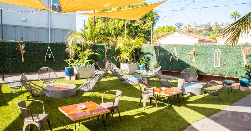 Exterior, seating area