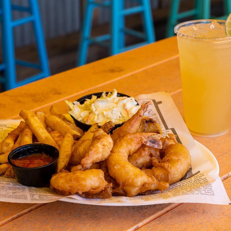 Jumbo Fried Shrimp and Chips photo