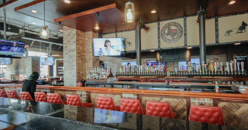 View of the bar area