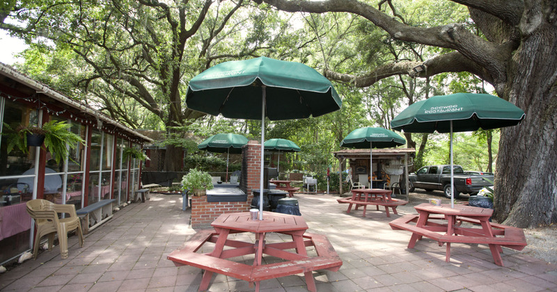 Exterior, seating area