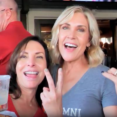 Customers posing for a picture.