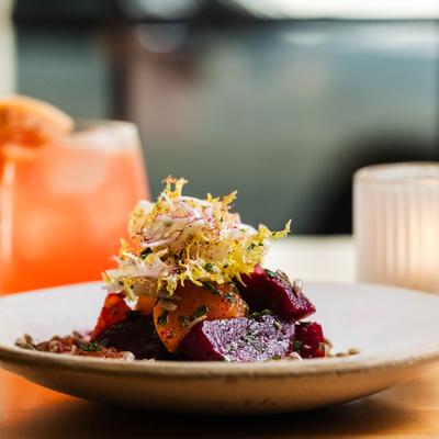Roasted beets.