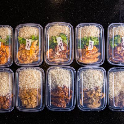 Different types of food