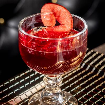 Red cocktail.
