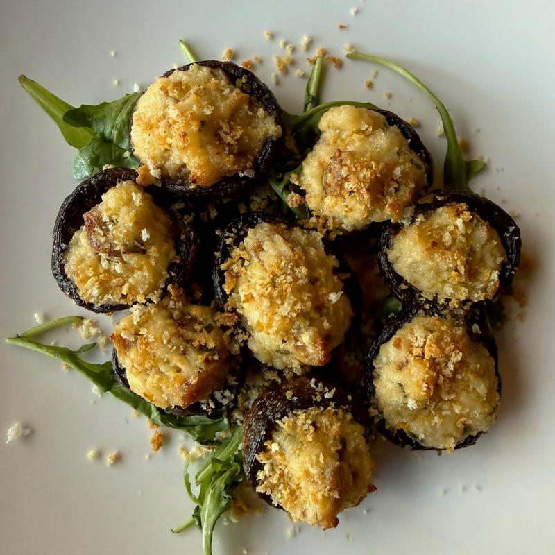 Smoked Sausage-Stuffed Mushrooms photo