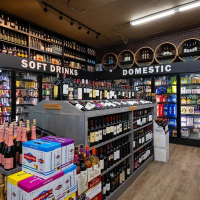 Various wine and Champagne.
