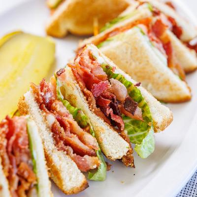 BLT club sandwich.