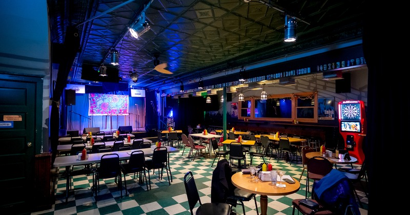 Interior space, seating area