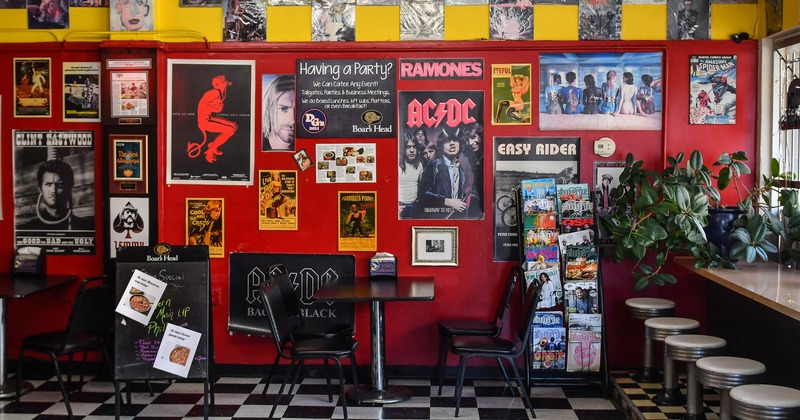 Interior seating area