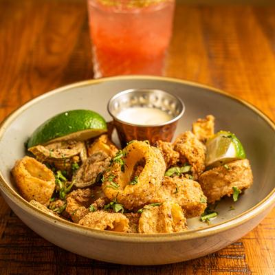Calamari, served.