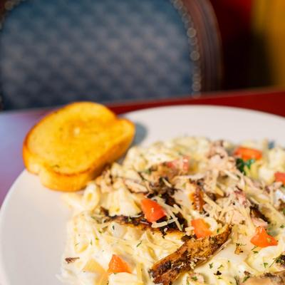 Creamy Jerk Rasta Pasta.