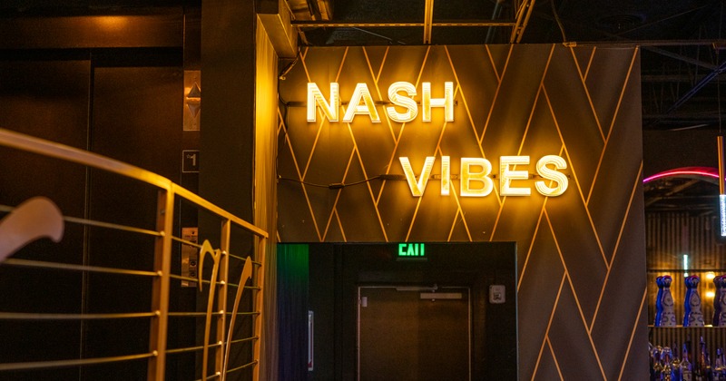 Nash Vibes light sign on the wall