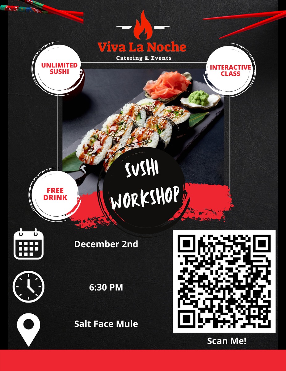 Sushi Rolling Workshop with Viva La Noche event photo