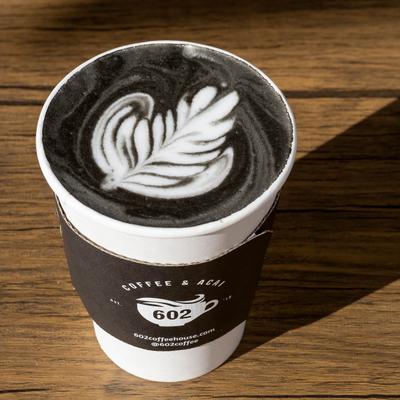 Charcoal latte.