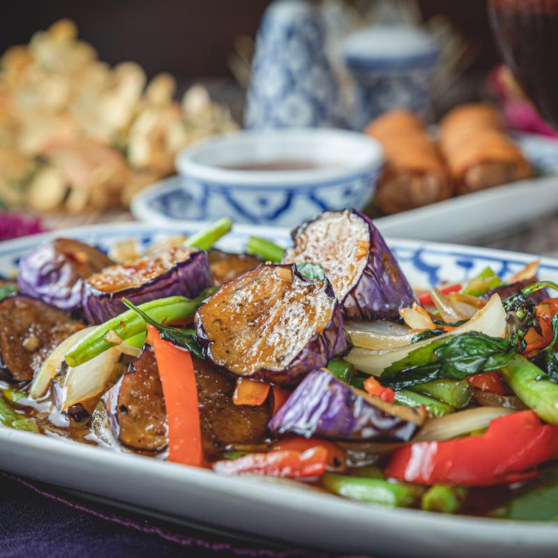 Eggplant Basil photo