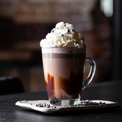 Chocolate Milk with Foam.