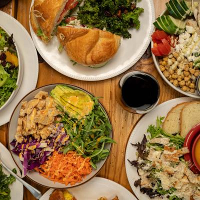 Assortment of dishes.